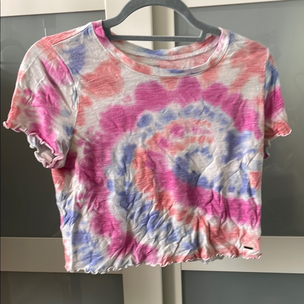 Colorful Tie-Dye Crop Top